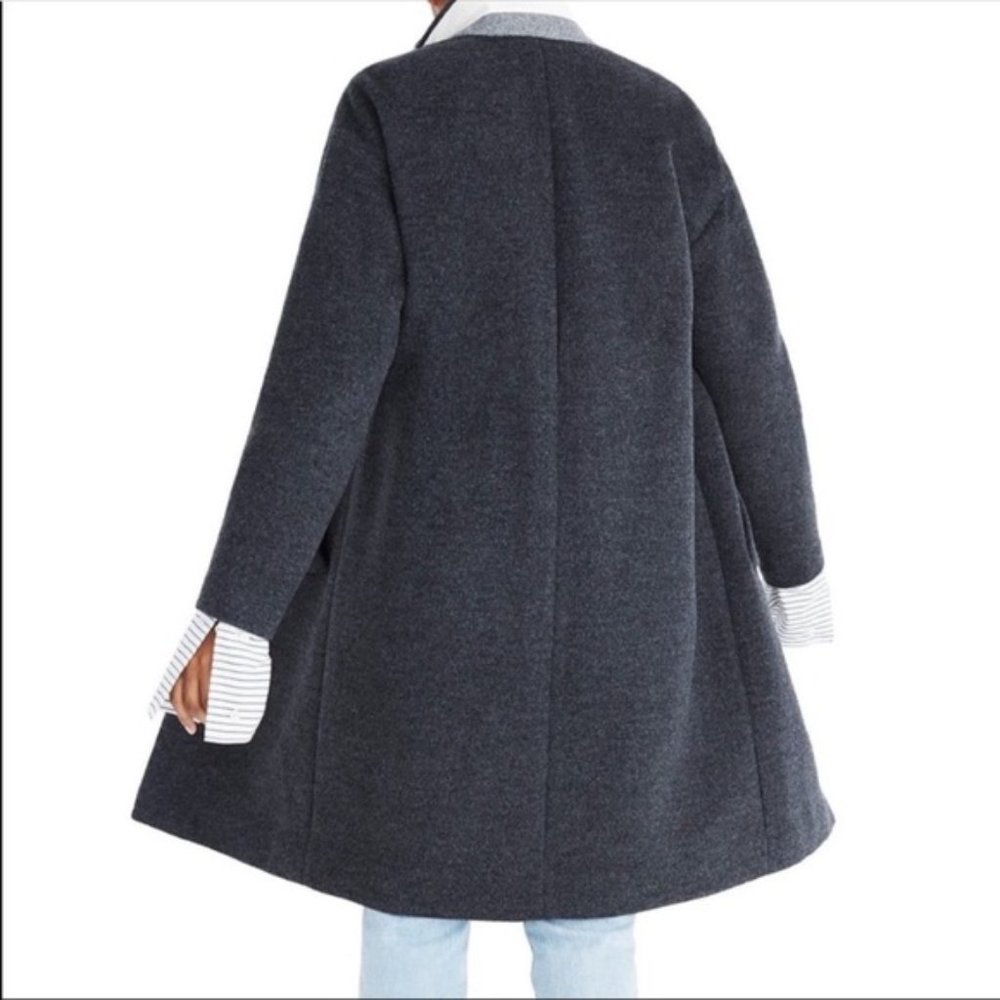 Madewell Monsieur Coat in Dark Gray - Picture 3 of 15